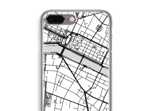 Zet een stadskaart op je  iPhone 8 Plus hoesje