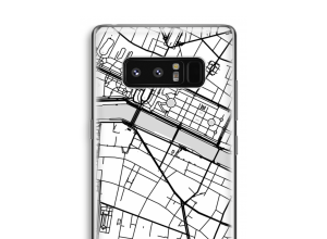 Zet een stadskaart op je  Samsung Galaxy Note 8 hoesje