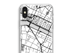 Zet een stadskaart op je  iPhone XS Max hoesje