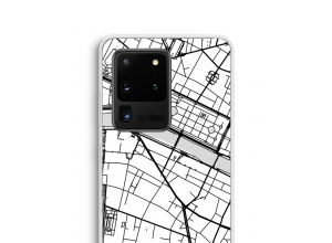 Zet een stadskaart op je  Samsung Galaxy S20 Ultra hoesje